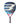 Vooraanzicht van padel racket Bullpadel VERTEX JR GIRL 23