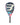 Vooraanzicht schuin van padel racket Bullpadel VERTEX JR GIRL 23