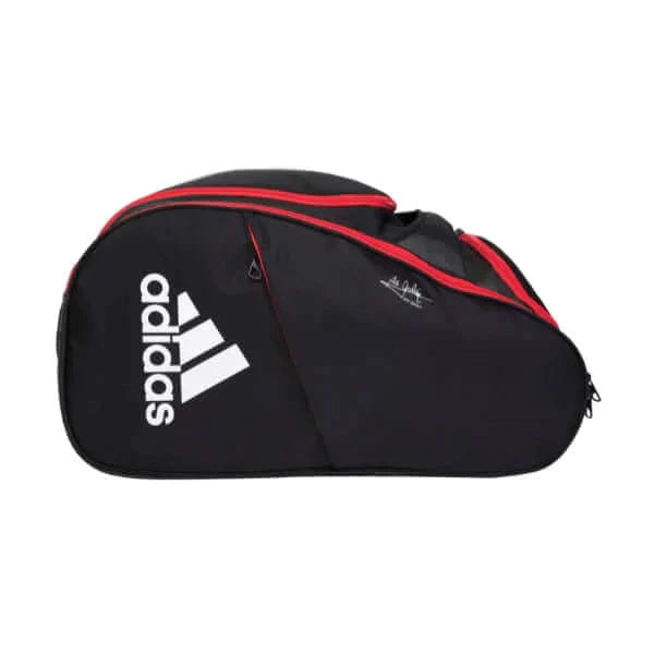 Zijaanzicht van Adidas Racketbag Multigame Zwart/Rood Ale Galan