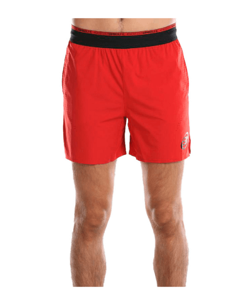 Voorkant van padel short Bullpadel Short Ovalo Rood